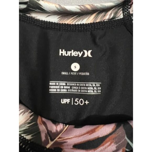 Hurley Scattered Palm Dry Swim Suit Women's Small UPF 50+ - Picture 3 of 3